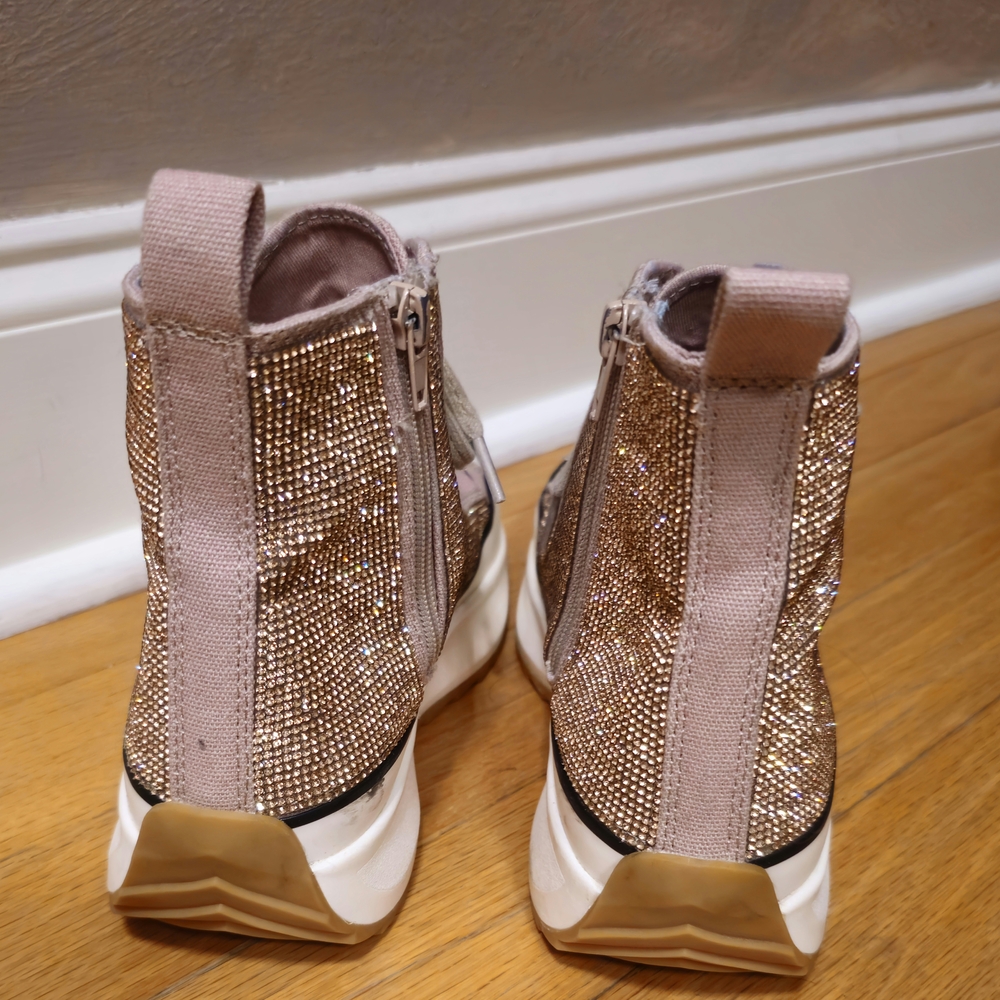 Steve Madden Glittery High-Top Sneakers - Picture 6 of 8